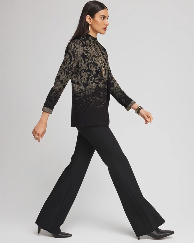 So Slimming  Stretch Flare Pants - image 2